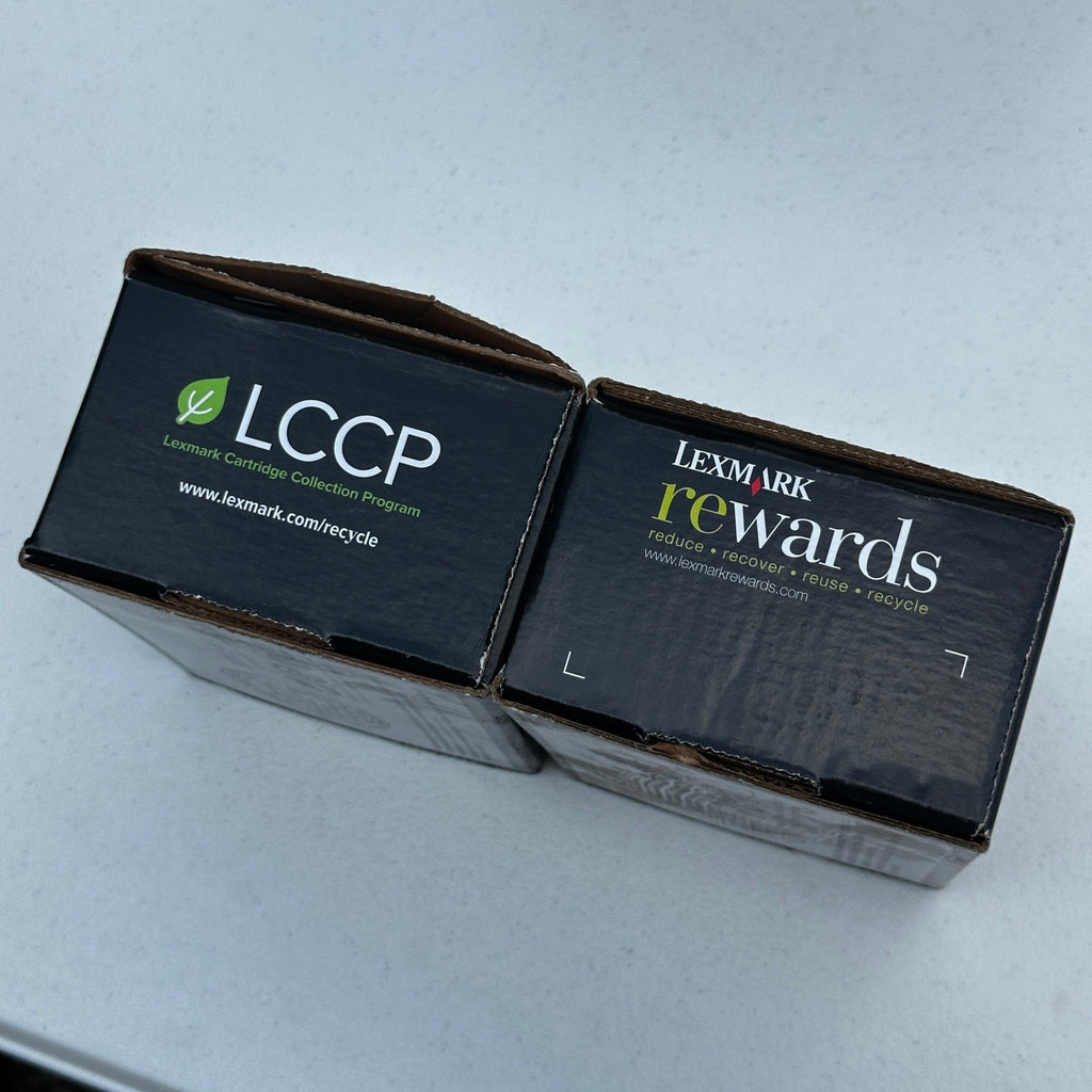 Set of 4 Lexmark C540H1MG C540H1YG Yellow, Magenta Toner Cartridges C540 C543