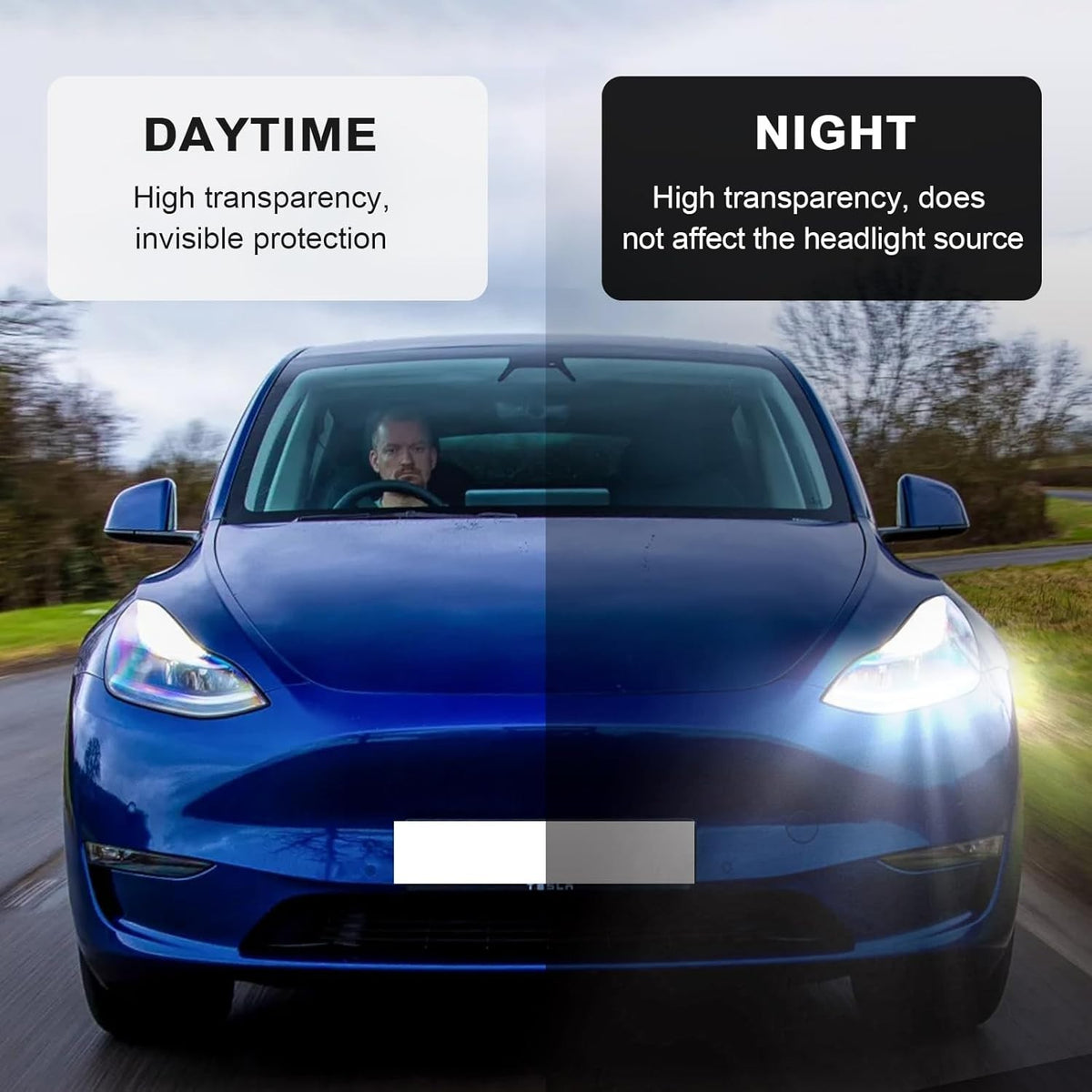 Tesla Model Y 2020–2023 Precut Fender PPF Clear TPU Paint Protection Film
