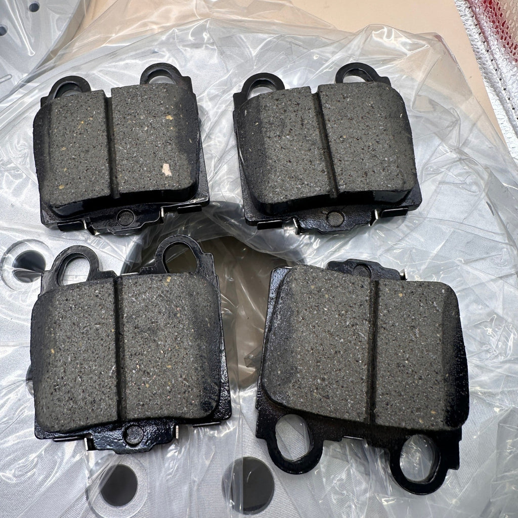 Dryowre Rear Brake Pads & Rotors Kit for Lexus LS430 4.3L 2001-2006 Posi Cer