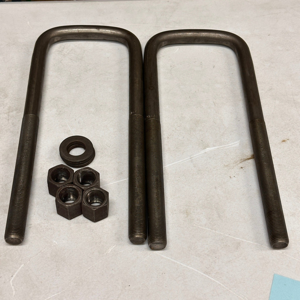 Set of 2 Dayton Parts 361-474 U-Bolt 3/4" x 4" x 12" Semi Round Top Kit