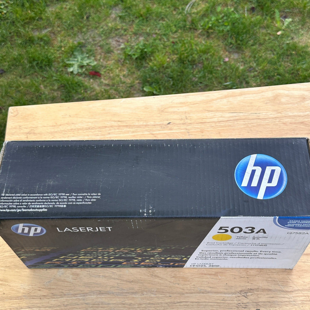 HP 503A Yellow Q7582A Print Cartridge for LaserJet CP3505, 3800 Sealed