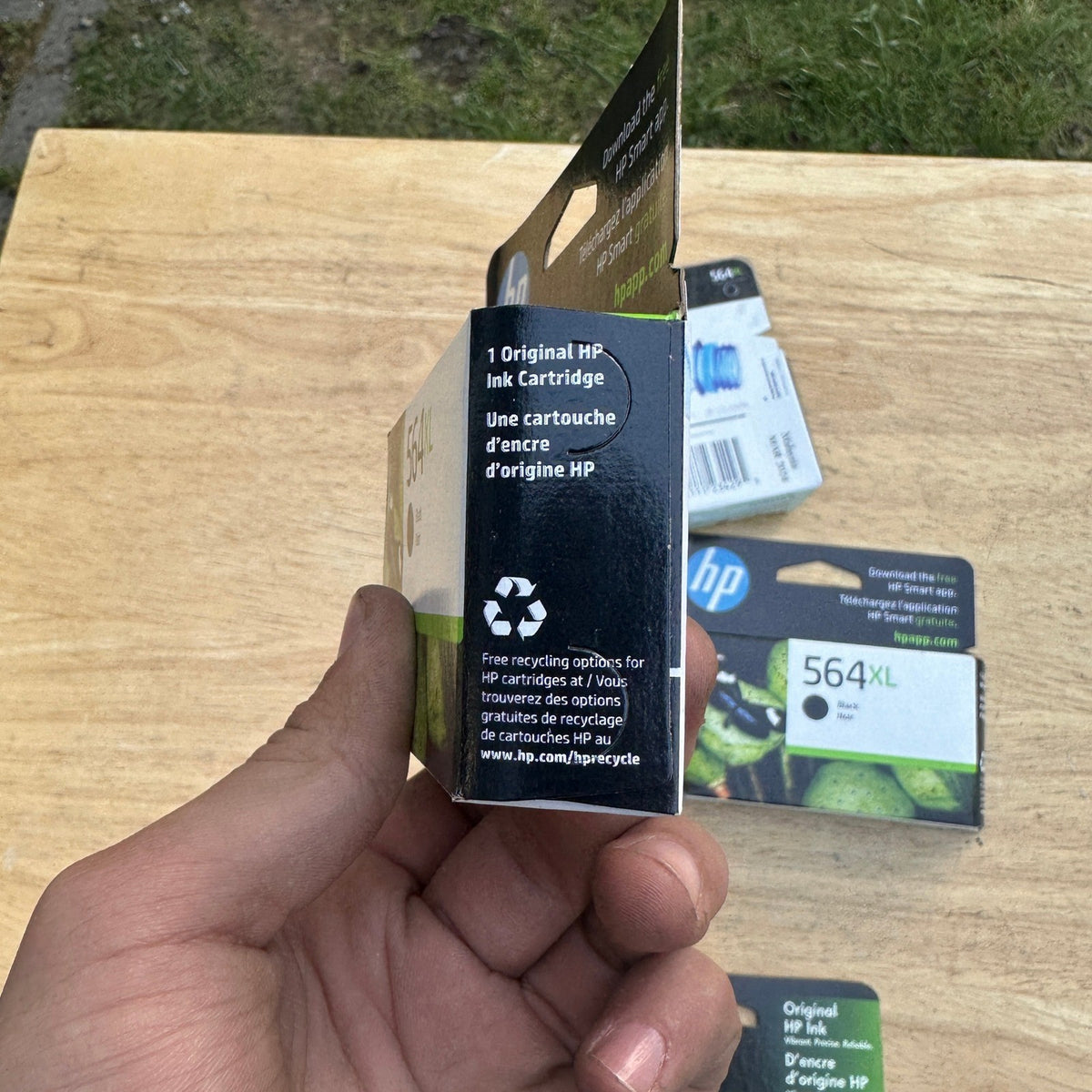 Set of 5 HP 564XL Black CN684WN Original Ink Cartridge EXP 1x 07/2023, 4