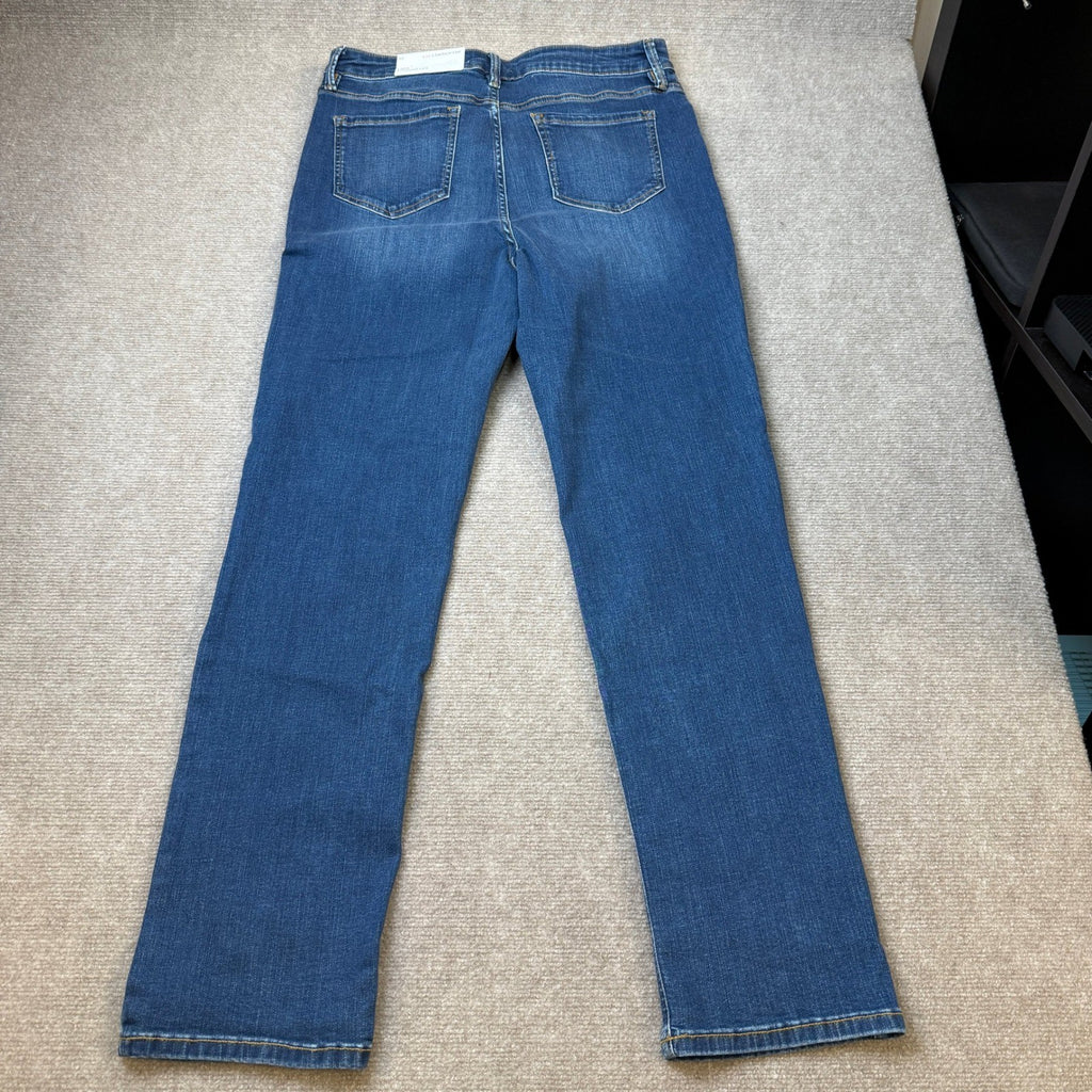 MSRP $54 Liz Claiborne Lana Womens 10 Kensington Wash High Rise Jean Straight