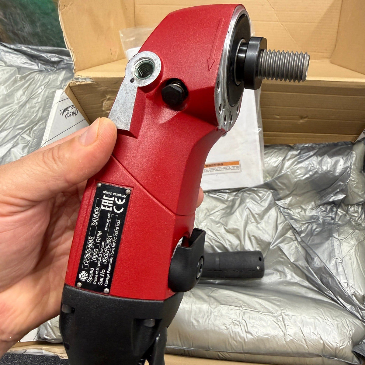 Chicago Pneumatic CP3850-60AB 9" Angle Rotary Sander 6000 RPM 2.8 HP