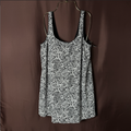 Lands' End Women's XS-L, XS-L LONG Swim Dress One Piece Swimsuit Black White Pai