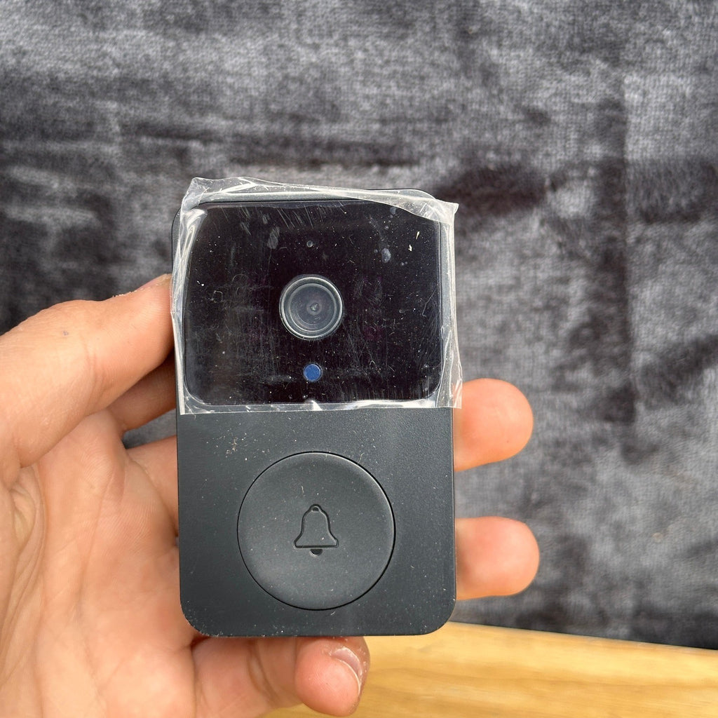 Wireless Video Doorbell with Two-Way Talk, Black Wi-Fi HD Night Vision, App-Co