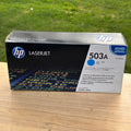 HP 503A Cyan Toner Cartridge Q7581A for LaserJet CP3505, 3800 Sealed