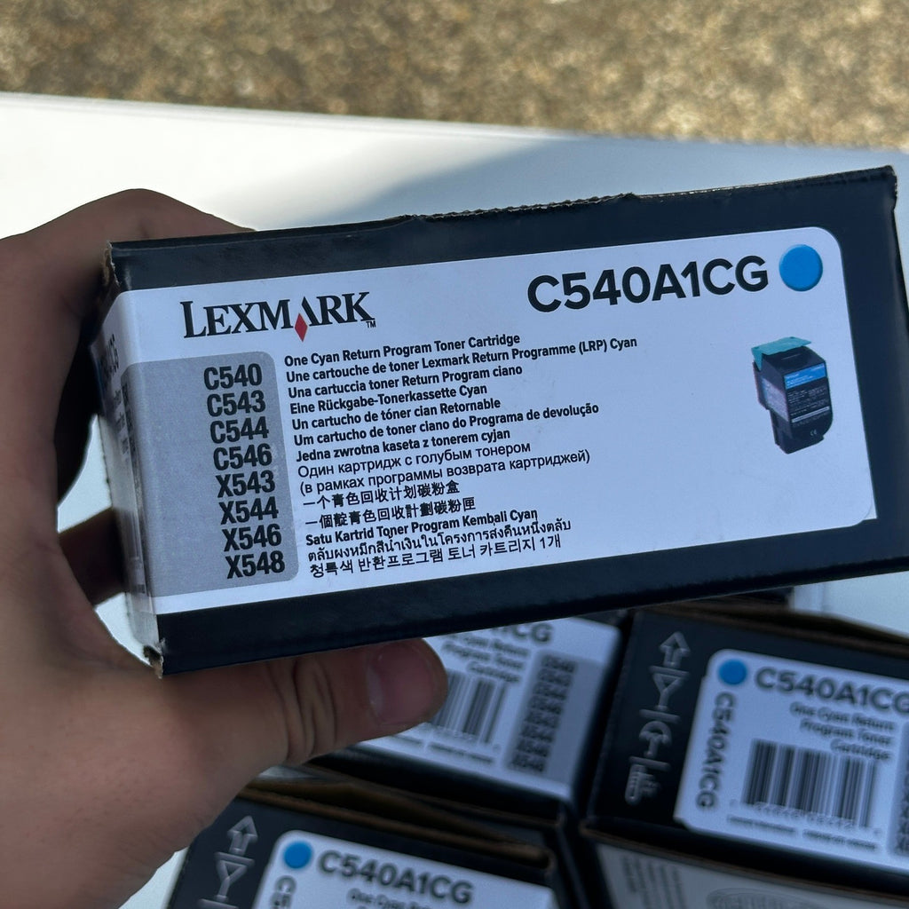 Set of 5 Genuine Lexmark C540A1CG Cyan Toner Cartridges C540 C543 C544 С546 X543