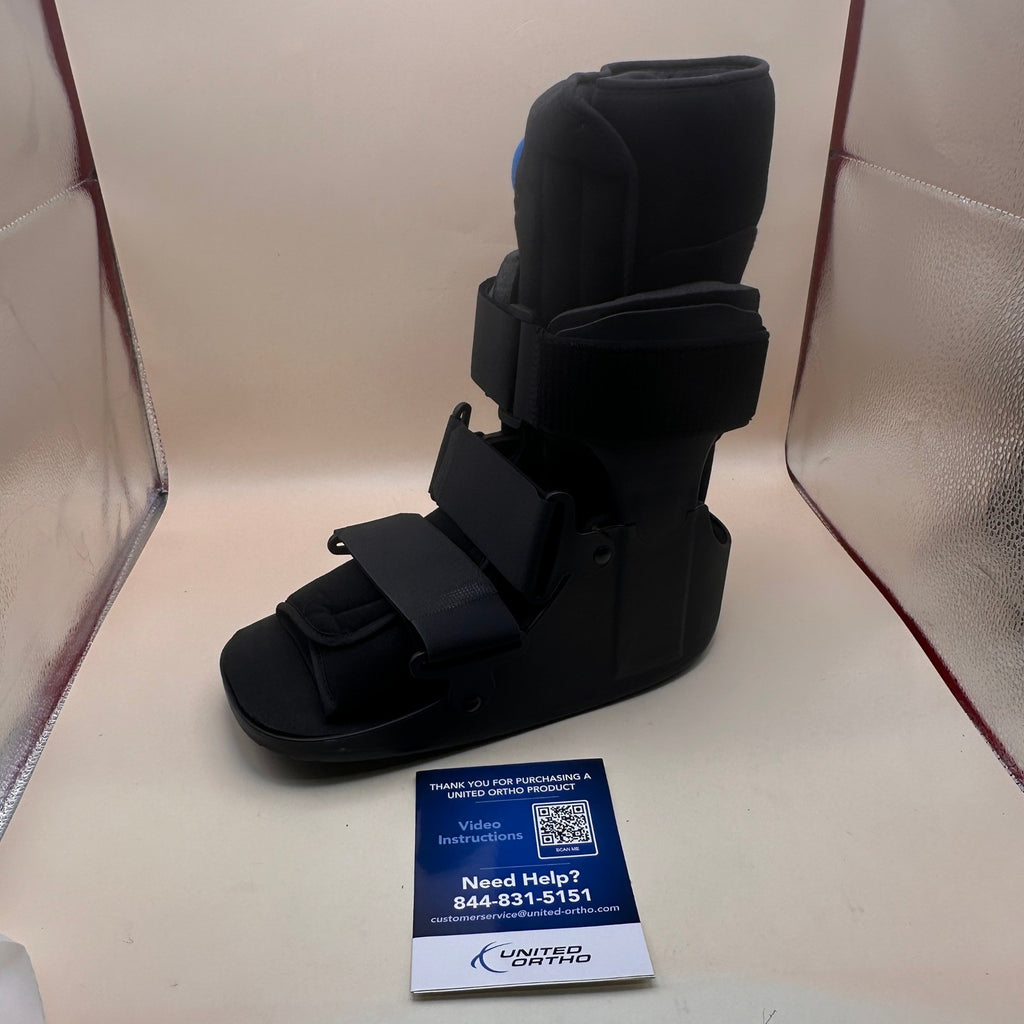 United Ortho USA14115 Size M, Black Short Air Cam Walker Fracture Boot, Fits