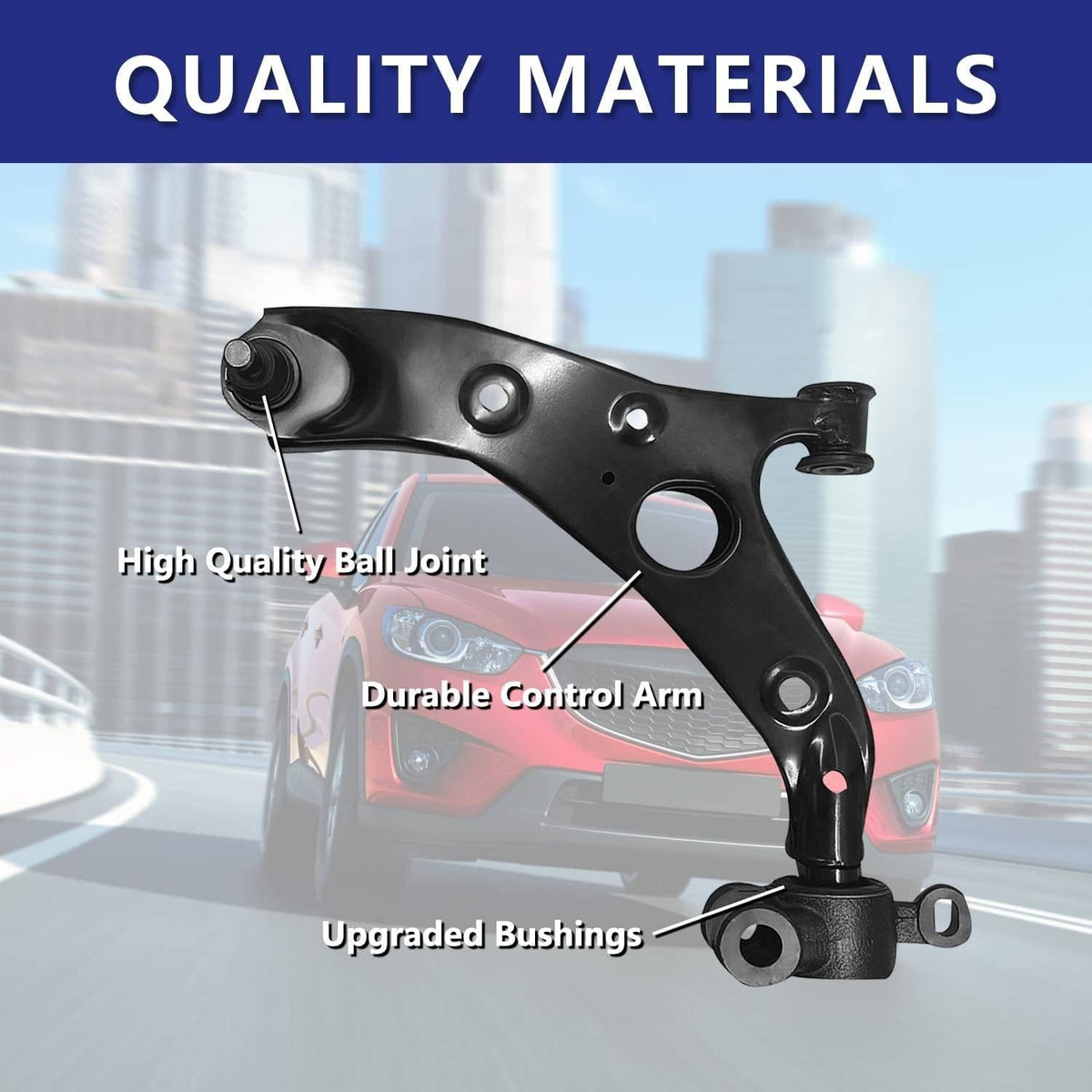 HAWK BROTHER Front Right Control Arm Suspension Kit Fit for 14-20 Mazda 6 Compat