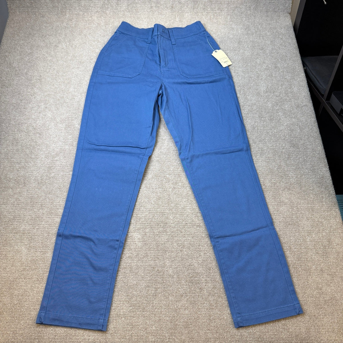 MSRP $50 St. John's Bay Womens 4 Tall True Navy Slim Flat Front Pants