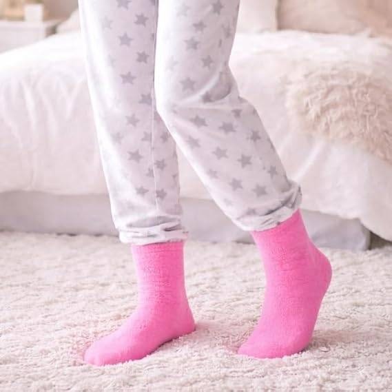 Set of 12 Winterlace Women's Fuzzy Socks Cozy Winter Warm Plush Soft Fluffy