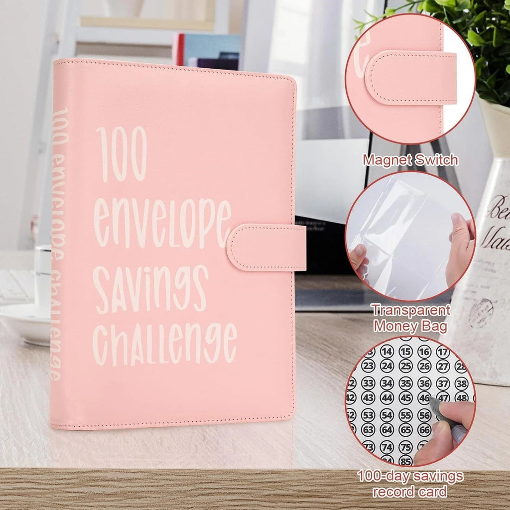 100 Envelope Challenge Budget Planner $5,050 Money Saving Cash Challenge Book
