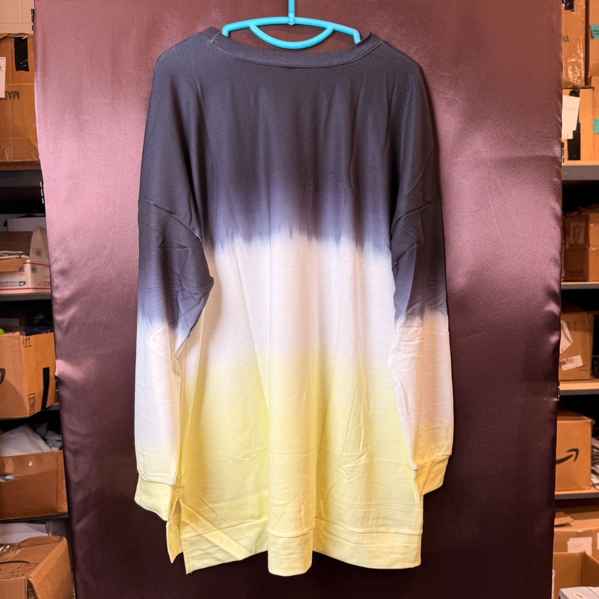 DOLNINE Women's Plus-Size 14W-28W Sweatshirts Casual Tops Side Slit Pullovers Sh