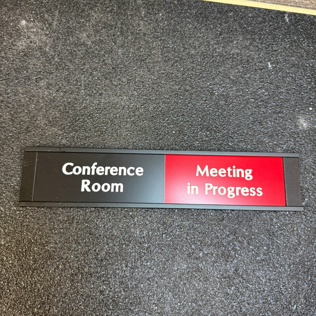 Conference Room Door Slider Vacant/In Progress Office Meeting Plaque