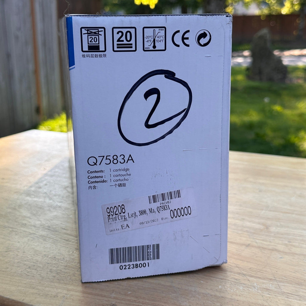 Genuine HP 503A Magenta Toner Cartridge Q7583A Sealed for LaserJet CP3505, 3800