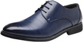 Santimon Men's US 6.5 Blue Casual Brogues Derby Lace Up Classic Dress Shoes