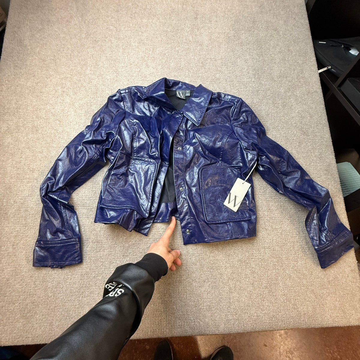 MSRP $98 Worthington Womens 12 September Saphire Midweight Bomber Jacket Faux