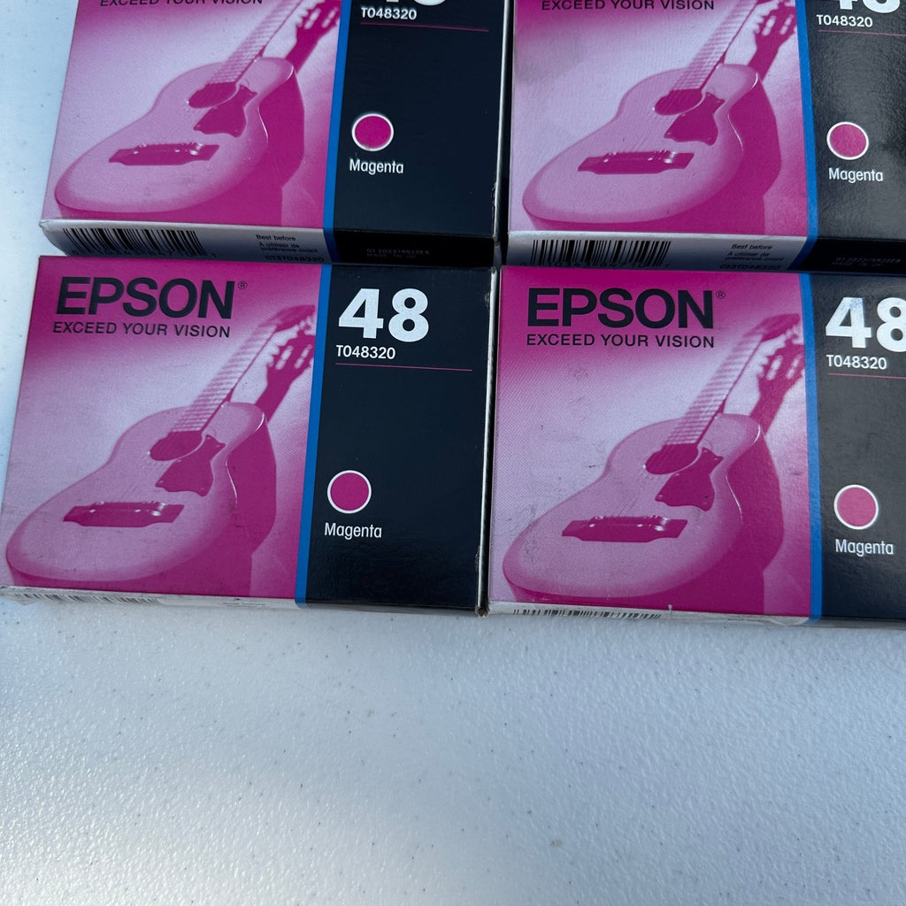 Set of 5 Epson 48 T048320 Magenta Ink Cartridge EXP 01/2022