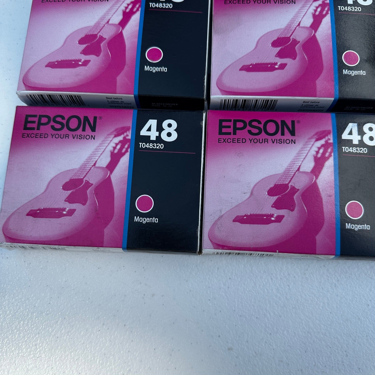 Set of 5 Epson 48 T048320 Magenta Ink Cartridge EXP 01/2022