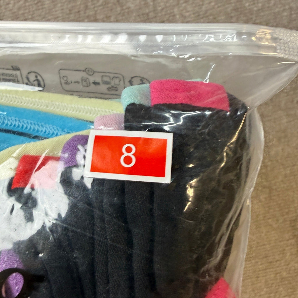MSRP $26 Boboking 8 Pack Teen Girls Size 8 Underwear Cotton Brief Soft Panties