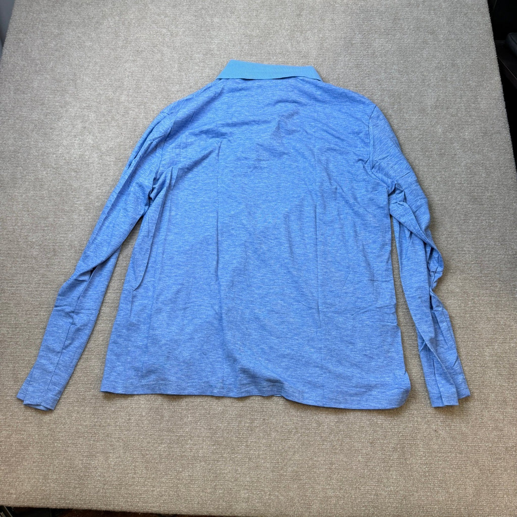 MSRP $36 Envmb Men's L Casual Long Sleeve Polo Shirt Button Collared Golf Shirt