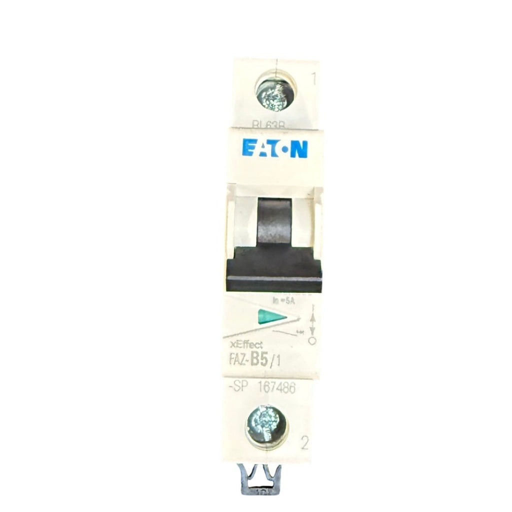 Eaton FAZ-B5/1-SP 5A Miniature Single Pole Circuit Breaker