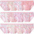 Hbhpov 12pcs Toddler Girls' 3-4T Cotton Panties Baby Soft Assorted Briefs Under