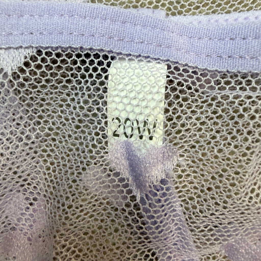 MSRP $26 Avidlove Women's Plus Size 20W Lilac Lingeire Lace Babydoll Mesh