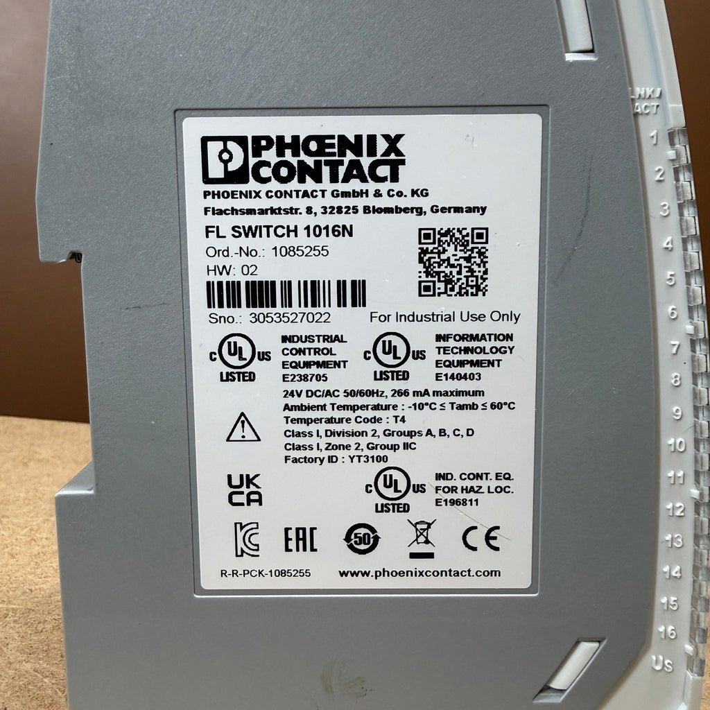 Phoenix Contact FL SWITCH 1016N 1085255 Industrial Ethernet Switch 16 X RJ45