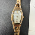 Armitron 75/3530GP Womens Crystal Accented Gold Tone Quartz Watch NEEDS BATTERY