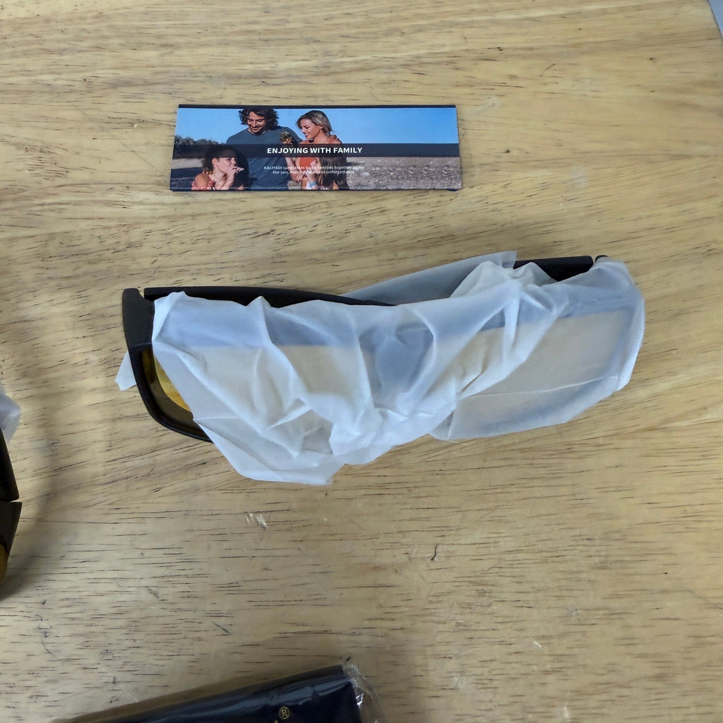 MSRP $23 KALIYADI 3 Pair Night Vision Glasses Fit Over Wrap Around Glasses Anti