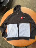 Southpole Men's XL Full Zip Fleece Hoodie Black & Gray #168