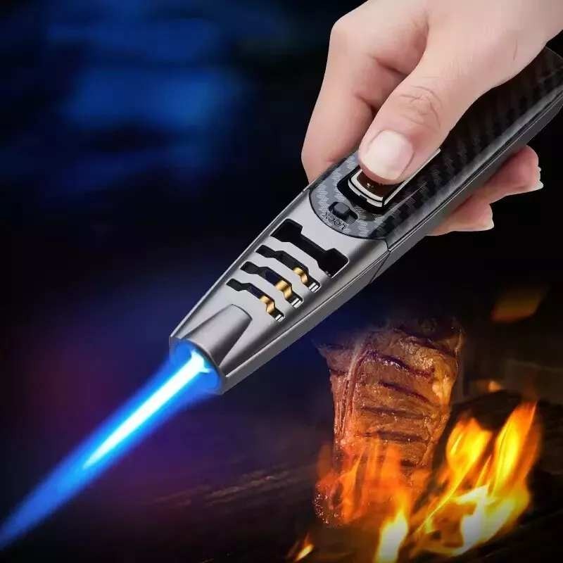Handheld Jet Flame Torch Lighter Blue Flame Fire Blaze Lighter Refillable Butane