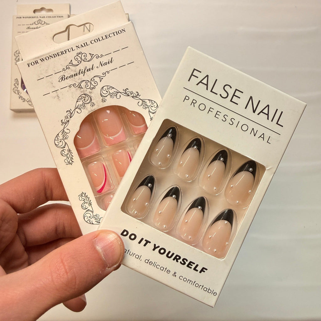 Lot of 10 Pack of 24 New False Press On Nails Assorted Designs and Colors №N3