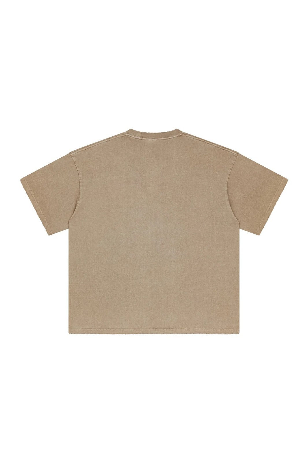 Artie Master Unisex L-2XL Camel 250GSM Distressed Pigment Dyed Washed T-Shirt