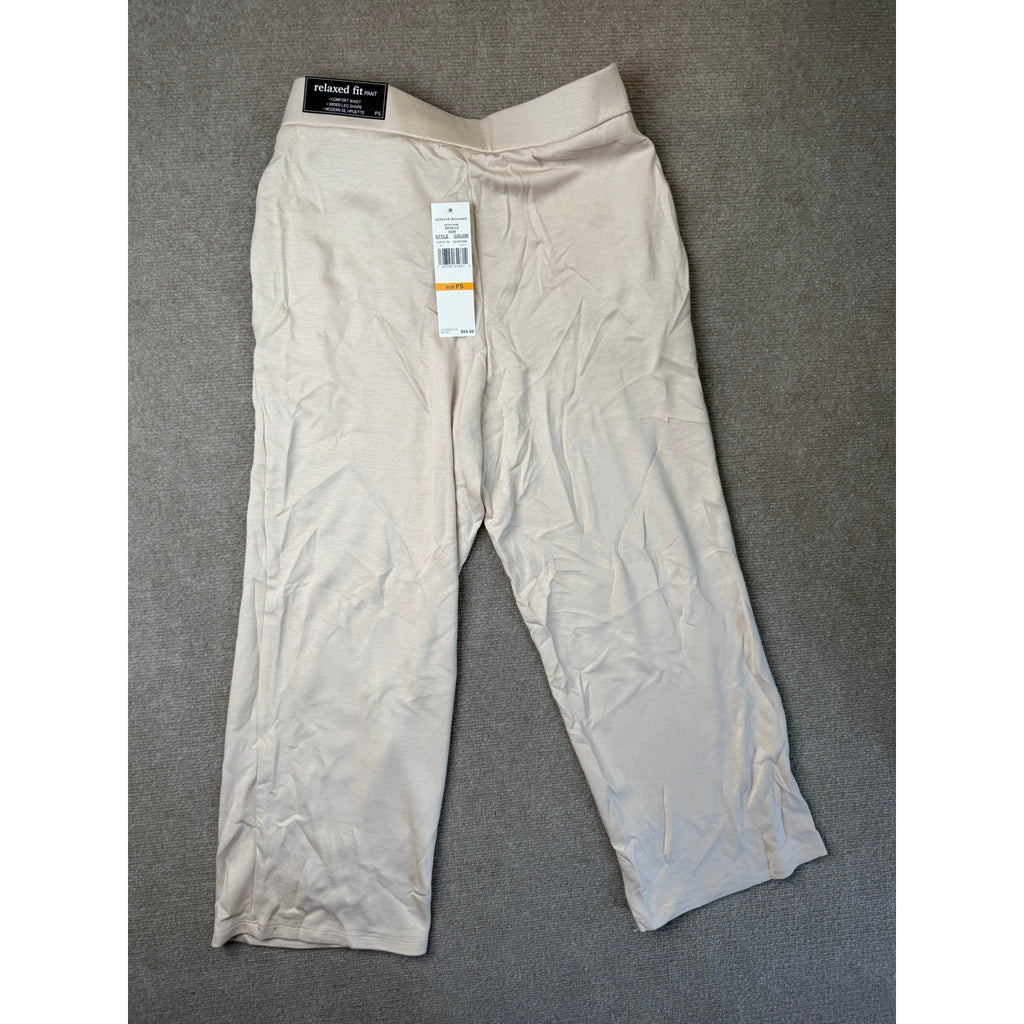 MSRP $54 Alfred Dunner Seville Womens S Petite Stone Ankle Pants Relaxed Fit