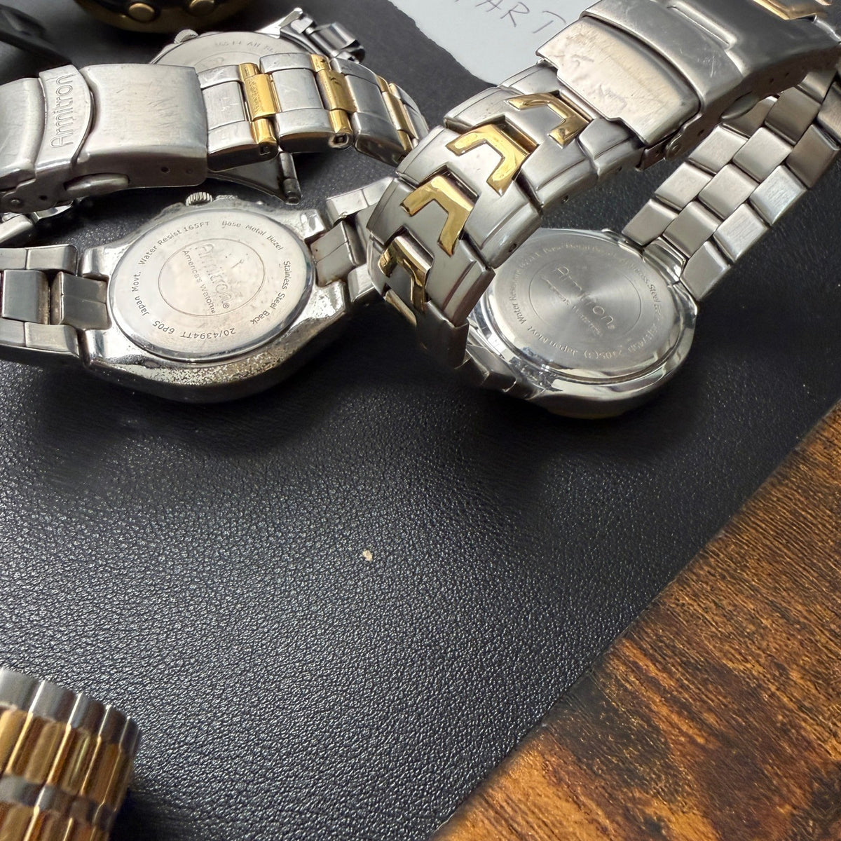 Set of 6 Armitron Men's Watches Analog & Digital Mix BROKEN FOR PARTS