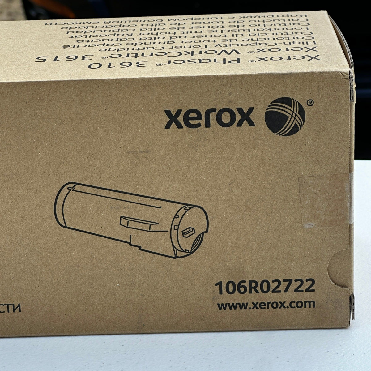 Genuine Xerox 106R02722 High Capacity Black Toner Cartridge Phaser 3610 WorkCent