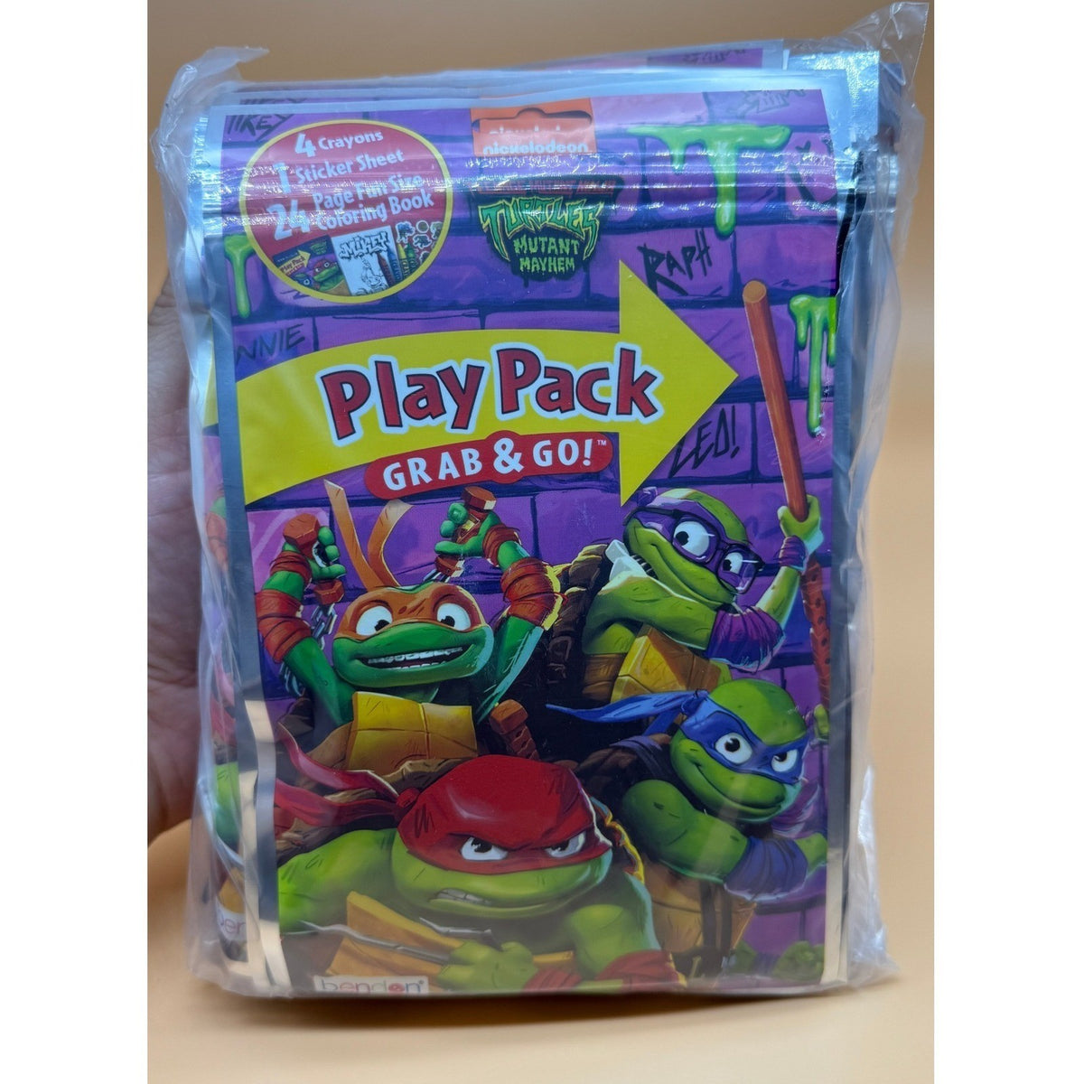 Set Of 15 Teenage Mutant Ninja Turtles Play Packs Coloring Book Crayons Sticker