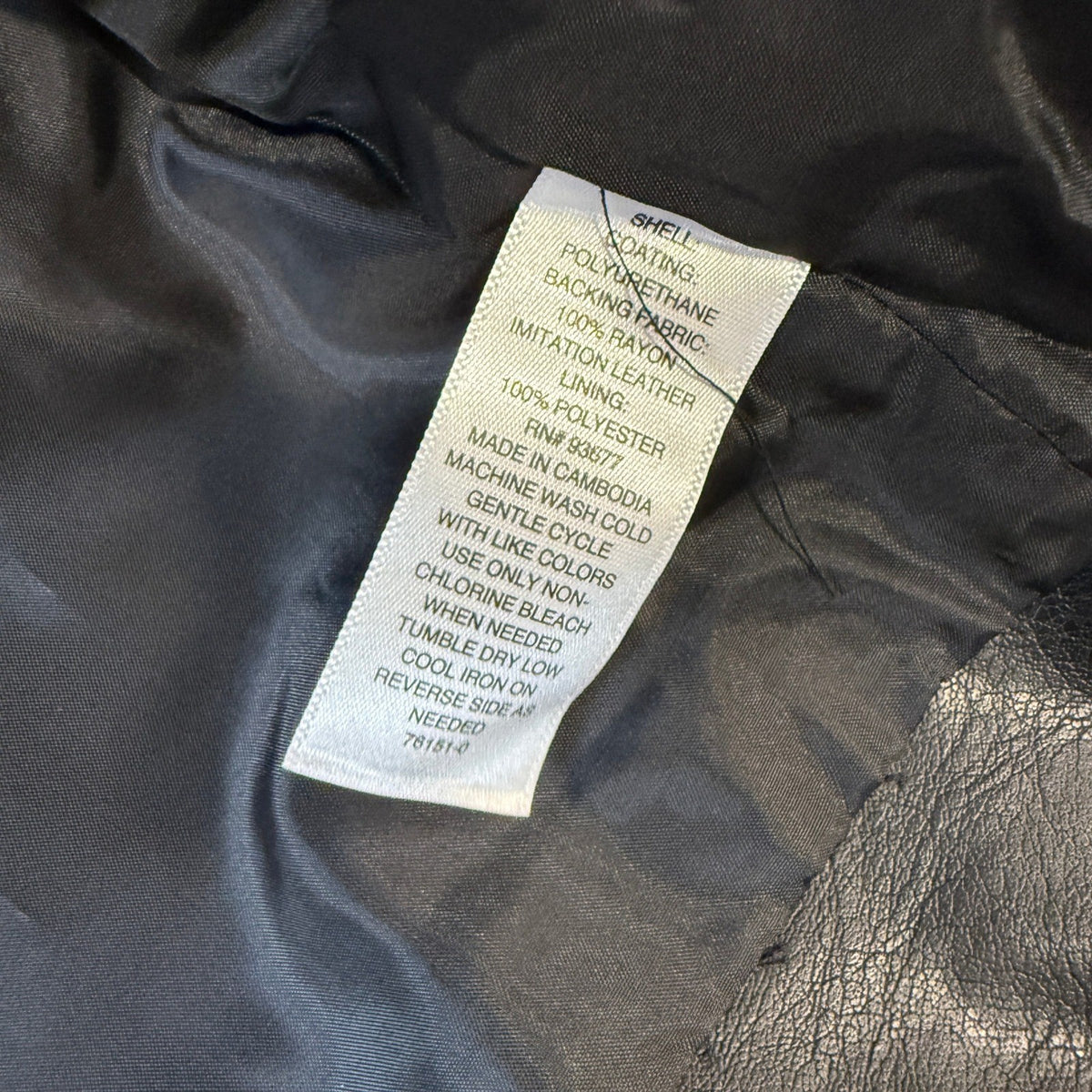MSRP $108 A.N.A Women's XL Black Moto Jacket Faux Leather Asymmetrical Zip