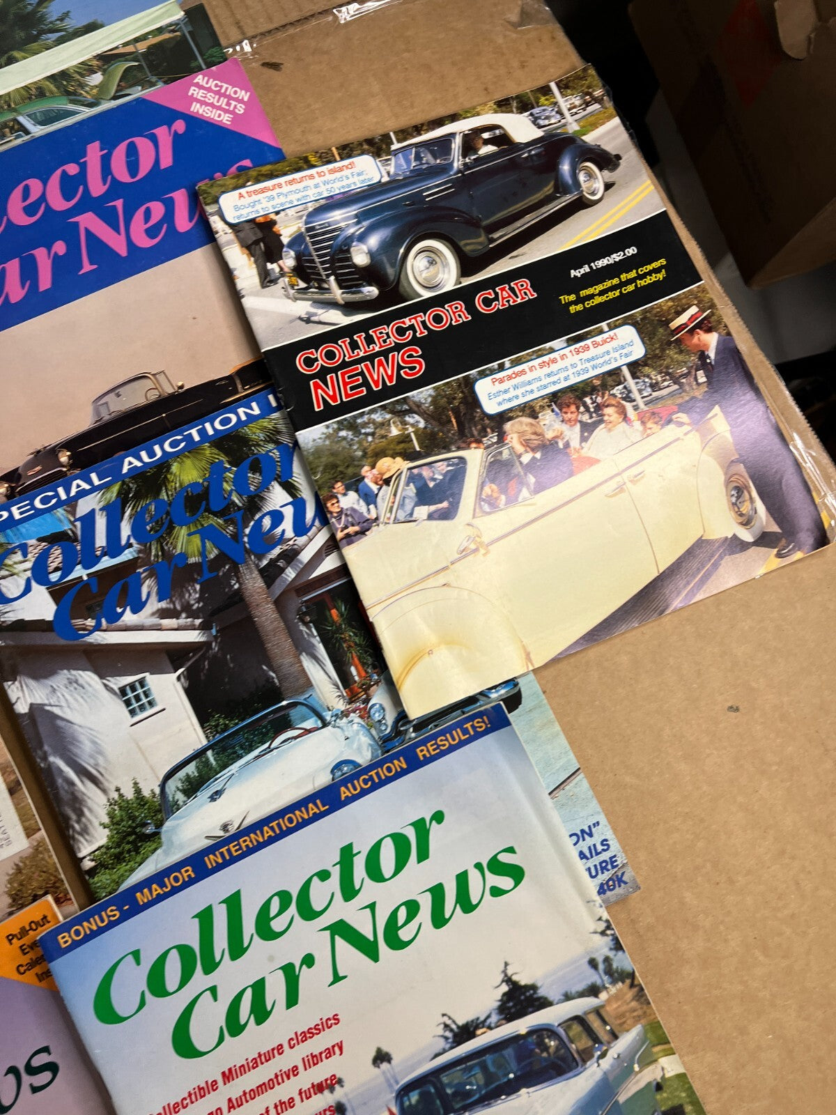 Lot of 21 Issues of Collector Car News Vintage Magazine 1990's