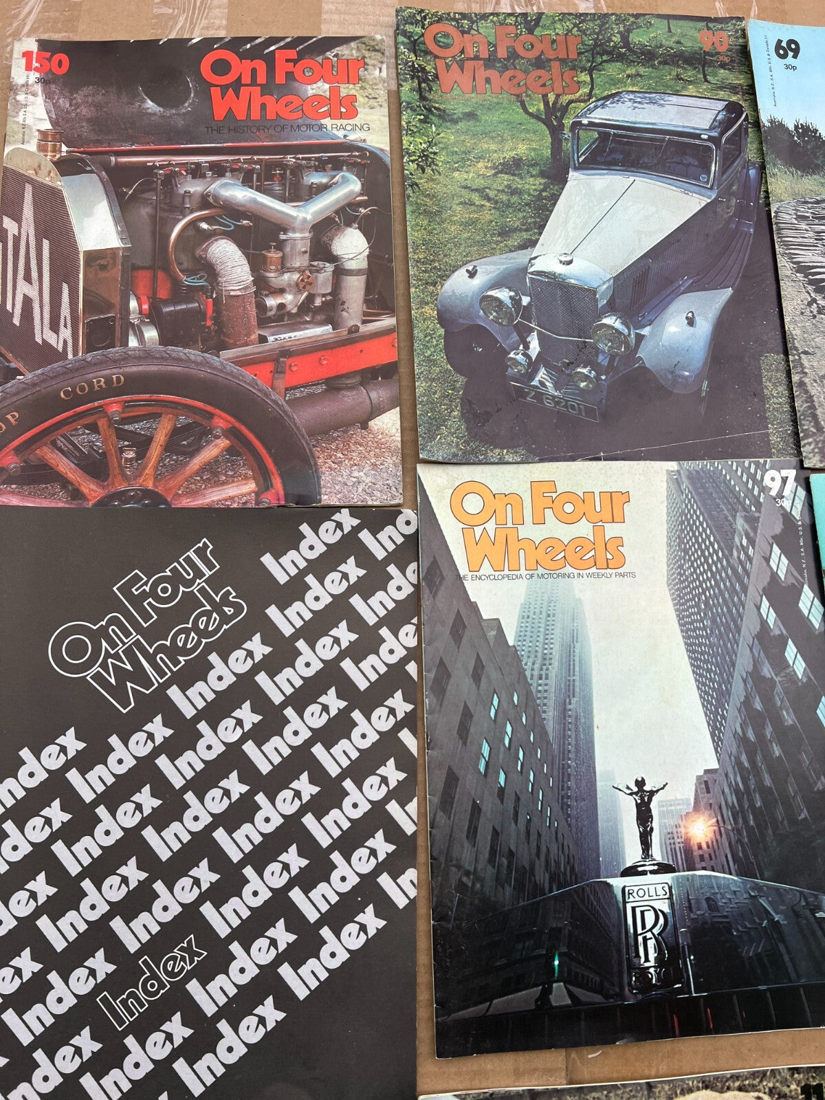 Lot of 15 Vintage On Four Wheels Magazine