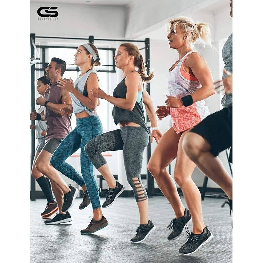 MSRP $23 CS CELERSPORT 6 Pack Women's S Ankle Running Socks Cushioned Low Cut