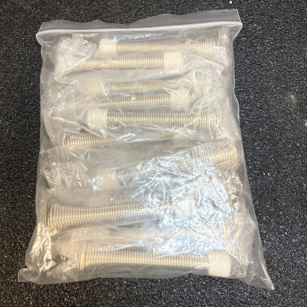 Pack of 12 KISEER Satin Nickel Spring Door Stops 3 1/4 Inch Flexible Heavy Duty