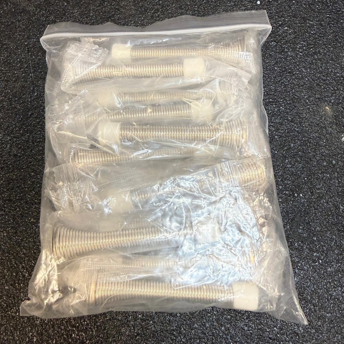 Pack of 12 KISEER Satin Nickel Spring Door Stops 3 1/4 Inch Flexible Heavy Duty