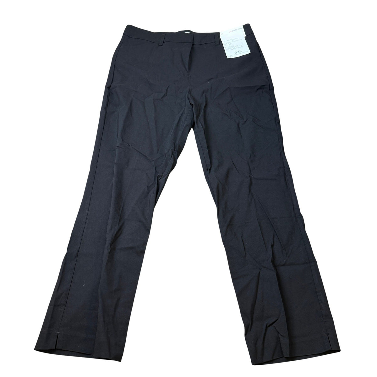 MSRP $60 Liz Claiborne Emma 16 Tall Black Straight Leg Ankle Pants