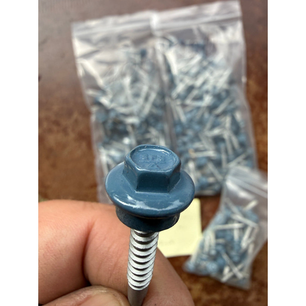 Lot of 250 Tahoe Blue 1-1/2" Structural c Self Drilling Hex Washer Head