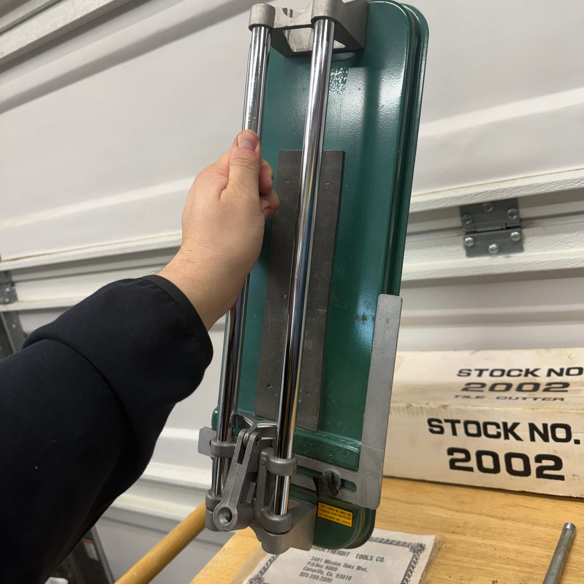Harbor Freight Tools Stock No 2002 Tile Cutter