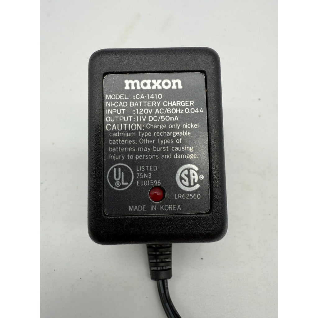 Lot of 3 Maxon CA-1410 AC DC Power Supply Adapter 11V 50mA for NiCD Battery Cha